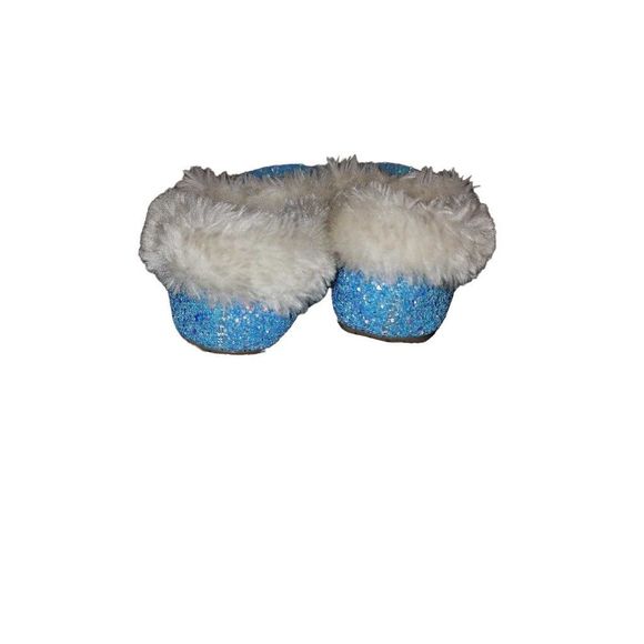 Cat & Jack Glitter Moccasins Slipper Shoes Size 8 - Picture 3 of 8